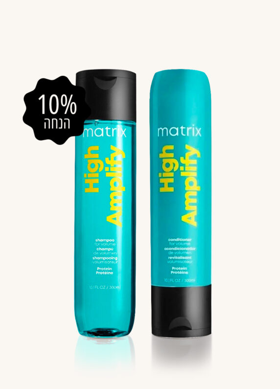 שמפו ומרכך לנפח מוגבל מטריקס 300 מ״ל עם 10 % הנחה
